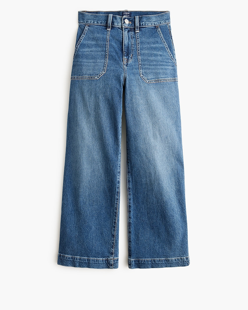 Wide-leg cropped utility jean in all-day stretch | J.Crew Factory