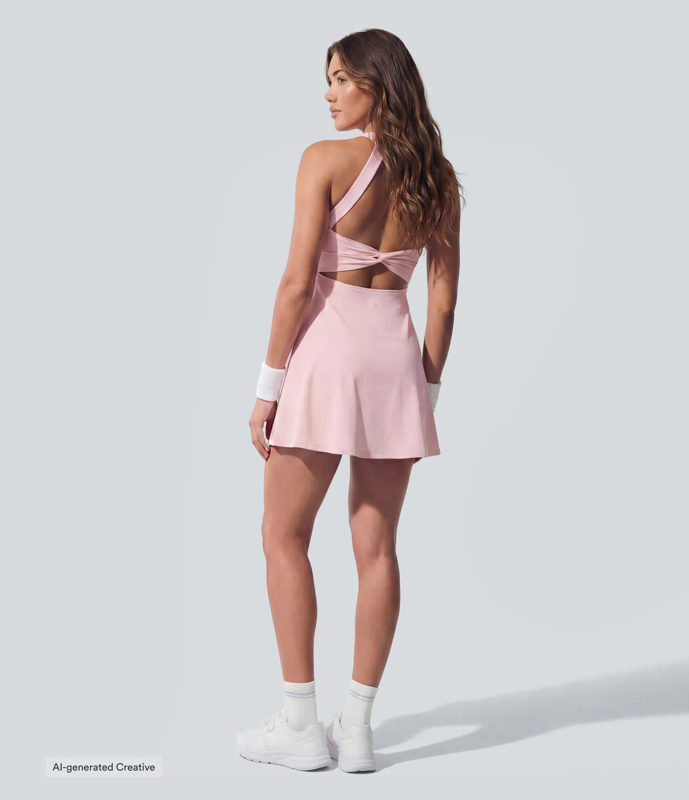 SoftlyZero™ Airy Backless Twisted InstantCool Dance Active Dress-Easy Peezy Edition | HALARA