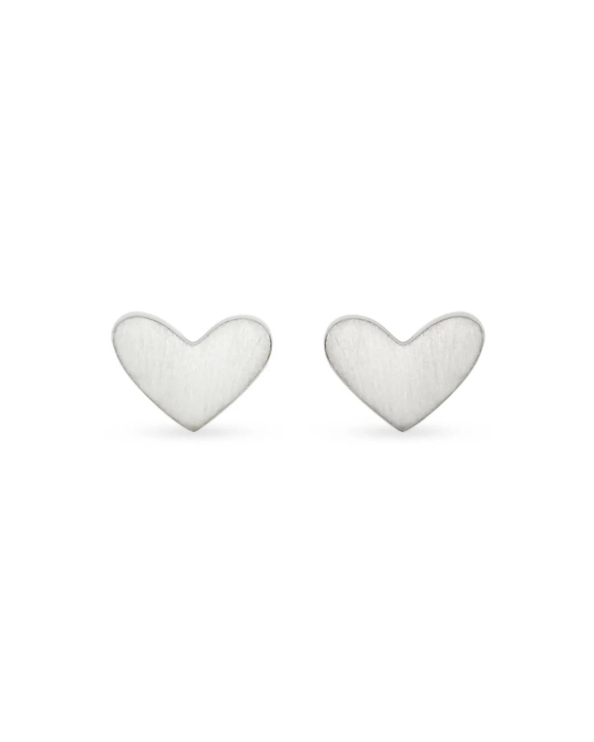 Women's Ari Heart Stud Earrings In 18K Gold Or Rose Gold Vermeil | Shop Simon
