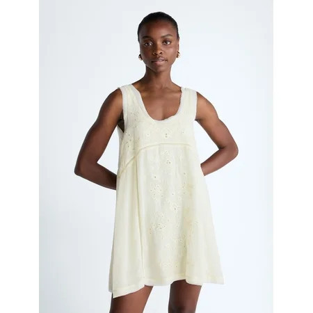 Scoop Women s and Women s Plus Embroidered Mini Dress Sizes XS-4X | Walmart (US)