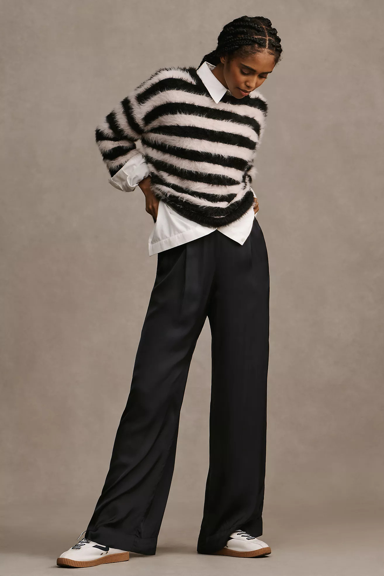 Velvet by Graham & Spencer Livi Silky Wide-Leg Pants | Anthropologie (US)