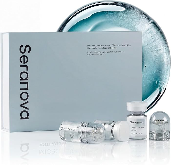 Seranova Micro Infusion System for Face & Neck – Peptide Serum Stamp Kit | Amazon (US)