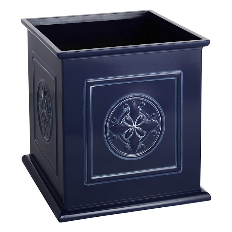 Providence Blue Bernalla Square Planter, 16" | At Home