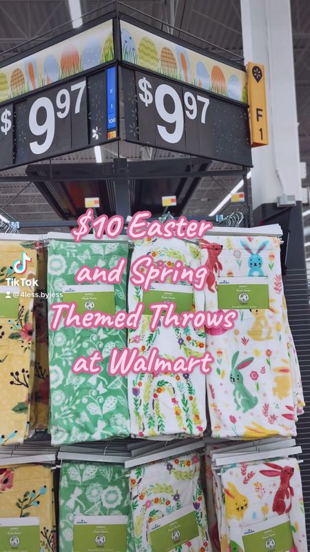 $10 Easter and Spring Throw blankets at Walmart 

#LTKSeasonal #LTKunder50 #LTKhome