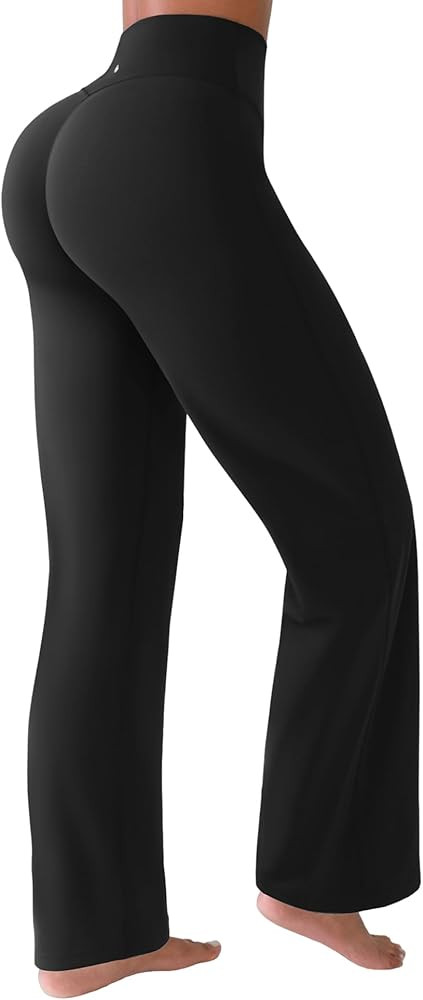 BRXL Wide Leg Gym Pants for Women Straight Pants Leggings Tummy Control Butt Lifting Workout Legg... | Amazon (US)