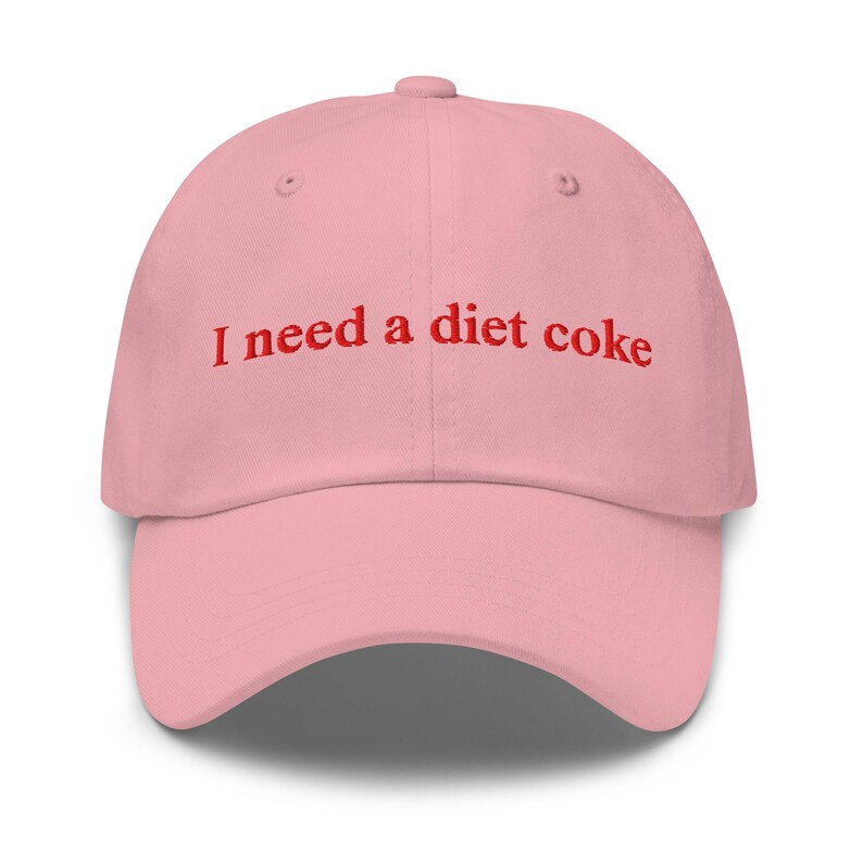 I Need A Diet Coke Hat Custom Embroidered Baseball Cap Gift for Diet Coke Lovers & Trendy Everyda... | Etsy (US)