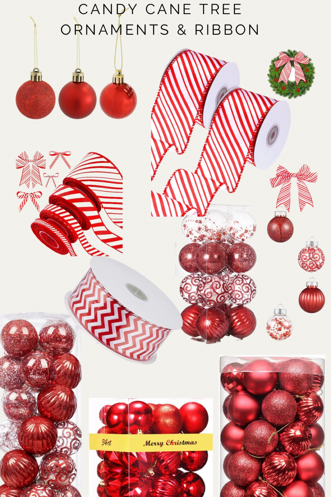 Candy canes and Christmas just the thought of the holidays is making me so excited and jolly! What’s your Christmas Tree theme this year? I’m obsessed with this candy cane look and I’ve rounded up some beautiful ornaments for you!

#LTKHoliday #LTKhome #LTKunder100