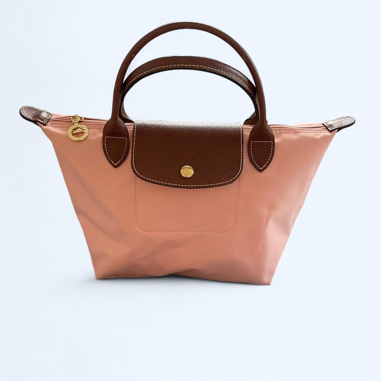 Longchamp Women's Luggage and travel - Pink/Tan | Depop US