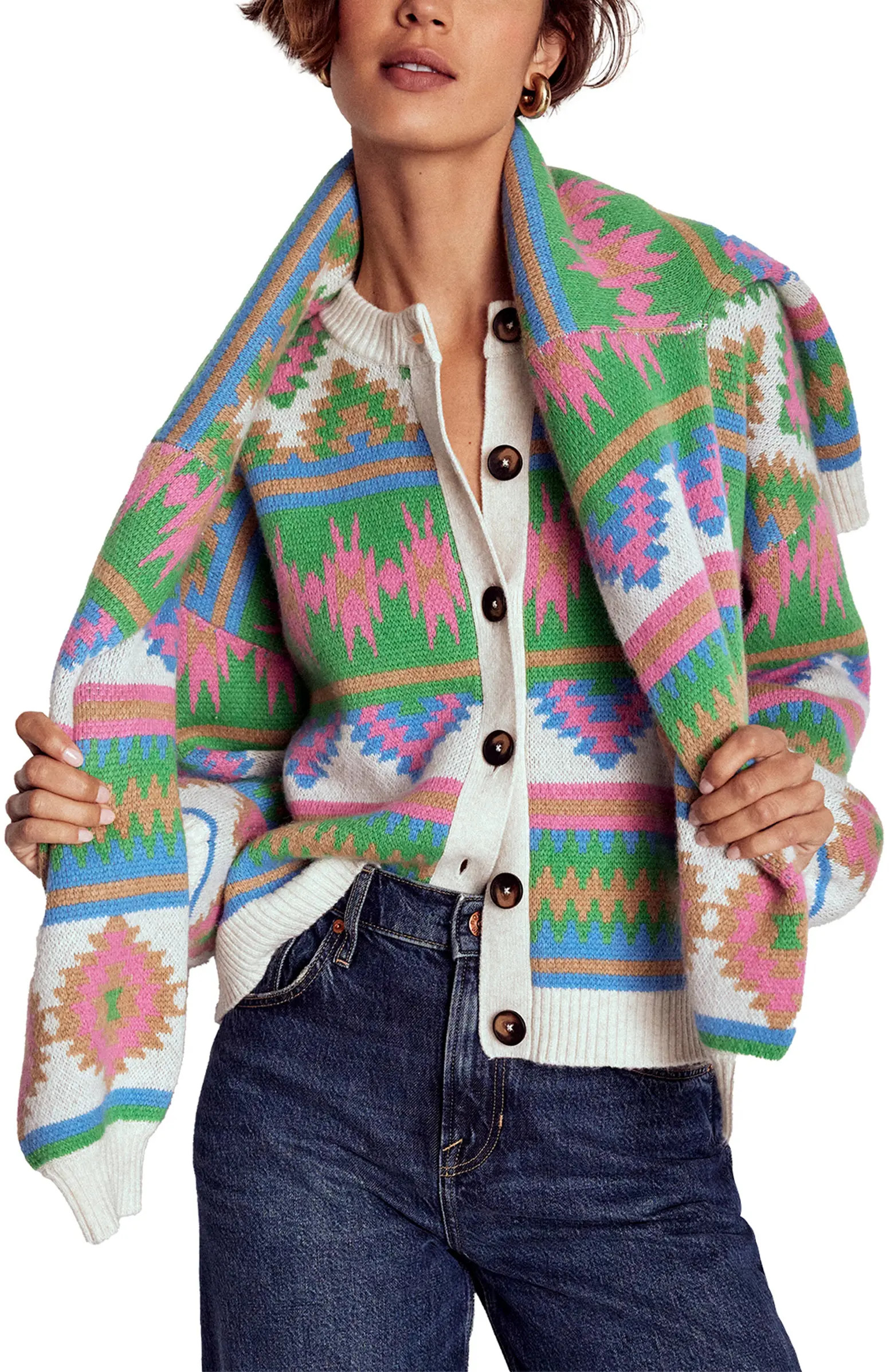 Abi Jacquard Cardigan | Nordstrom