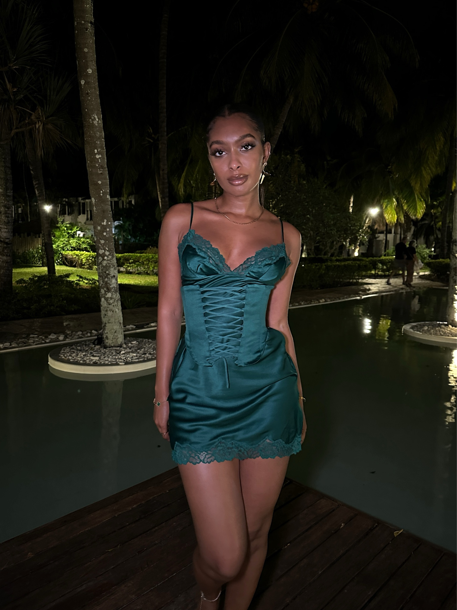 Green satin house of cb dress 💚

#LTKstyletip #LTKeurope #LTKtravel