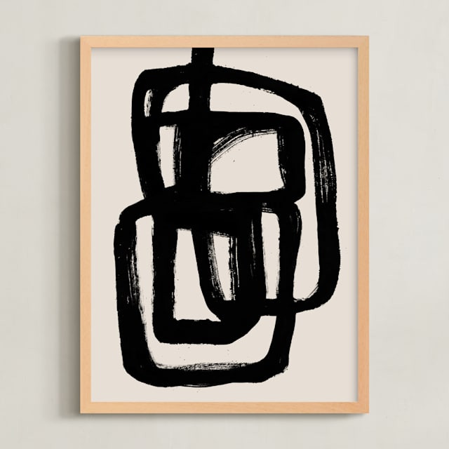 Abstract ink brush | Minted