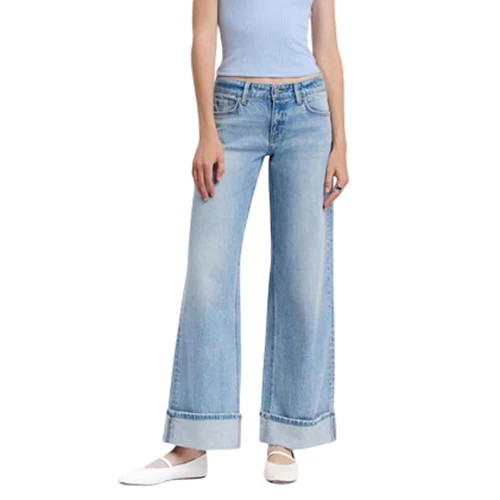 Women's Vervet London Cuffed Relaxed Fit Wide Leg Jeans | Scheels Sports