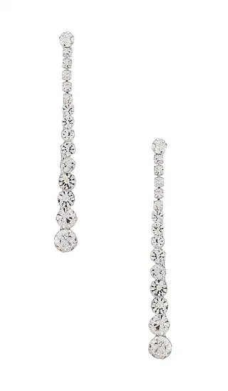 Romane Earrings in Silver | Revolve Clothing (Global)