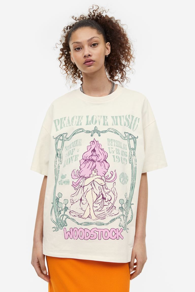 Oversized Printed T-shirt | H&M (US)