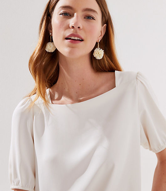 LOFT Square Neck Blouse | LOFT
