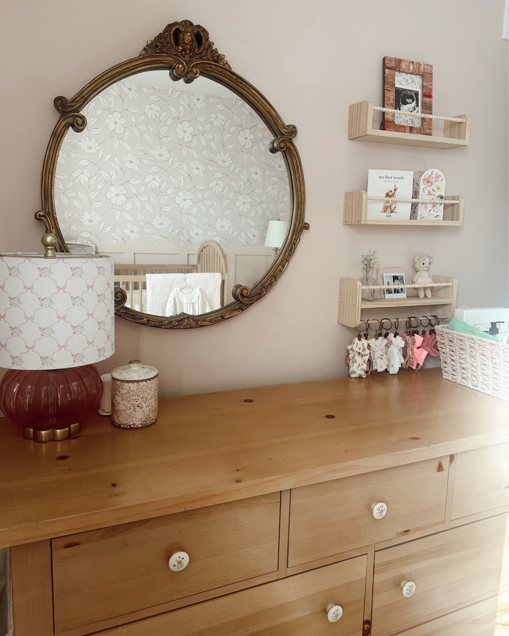 Baby girl nursery dresser decor | changing table 

#LTKKids #LTKHome #LTKBaby