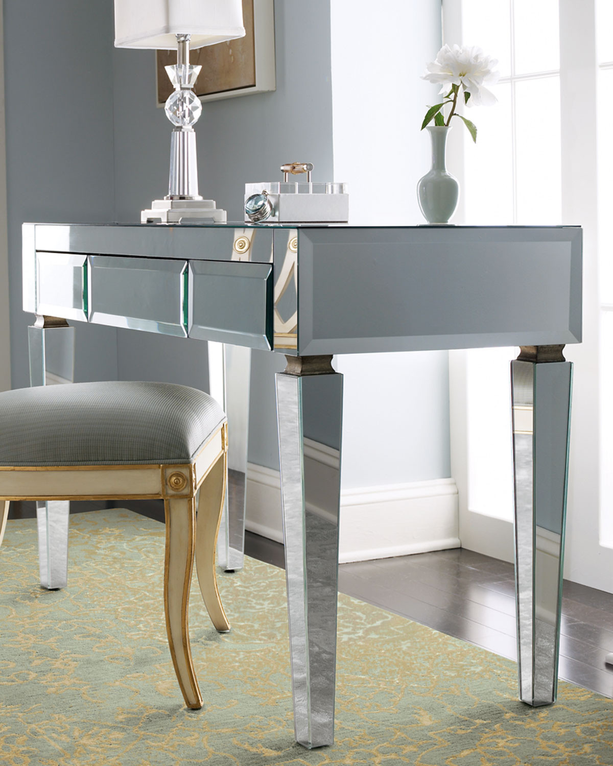 Mirrored Desk | Neiman Marcus