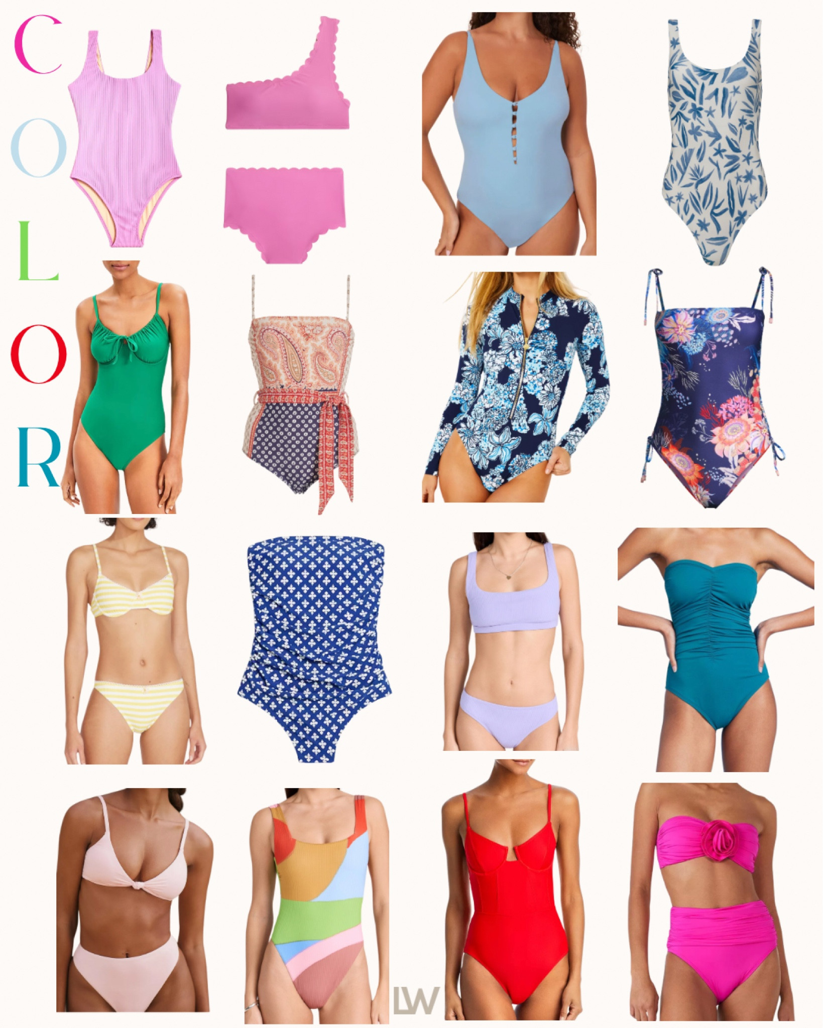 COLOR🩷🩵💜💙💛 for the swim looks 

#LTKstyletip #LTKSeasonal #LTKtravel