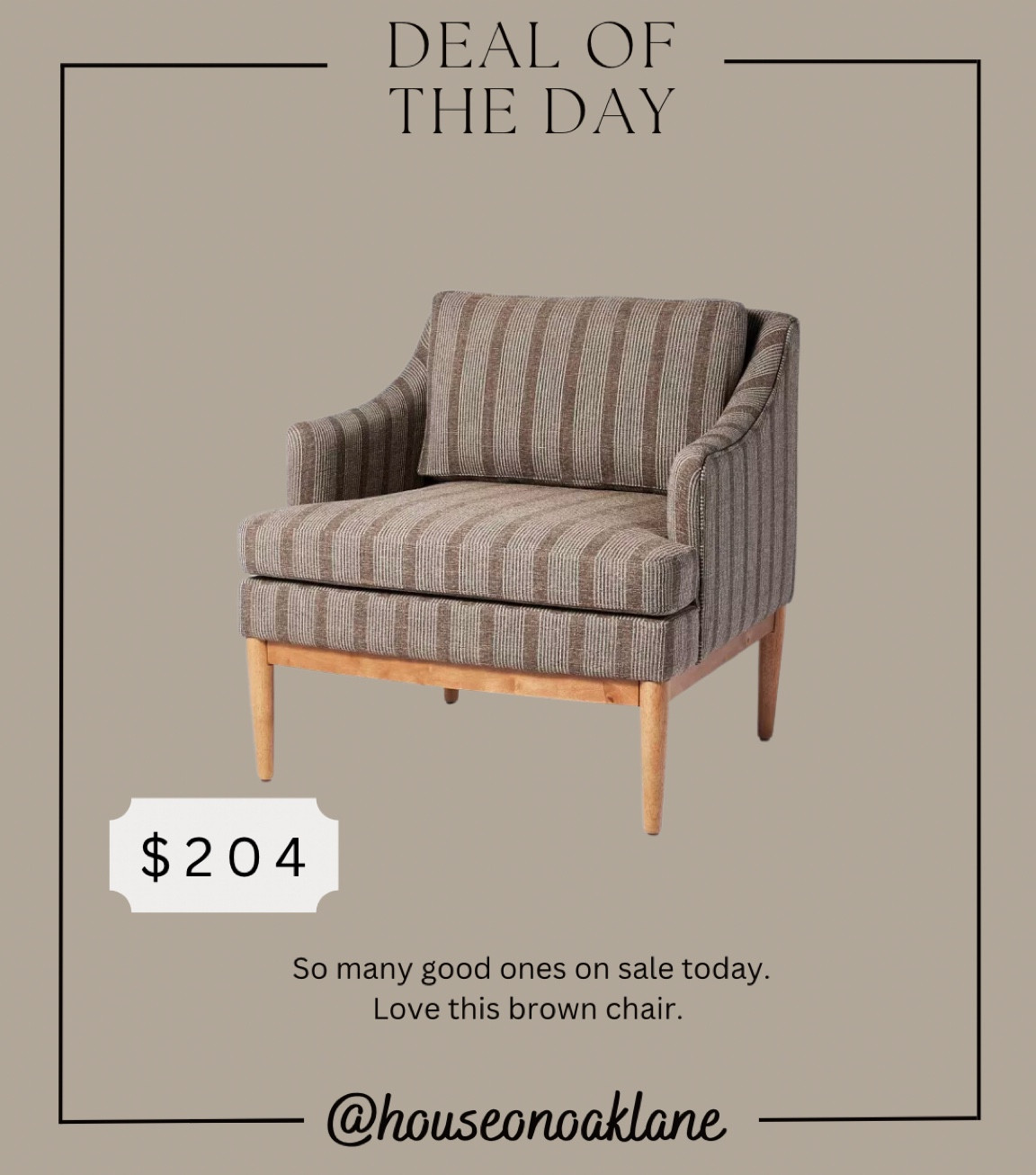 Brown armchair in sale 

#LTKhome #LTKsalealert #LTKFind
