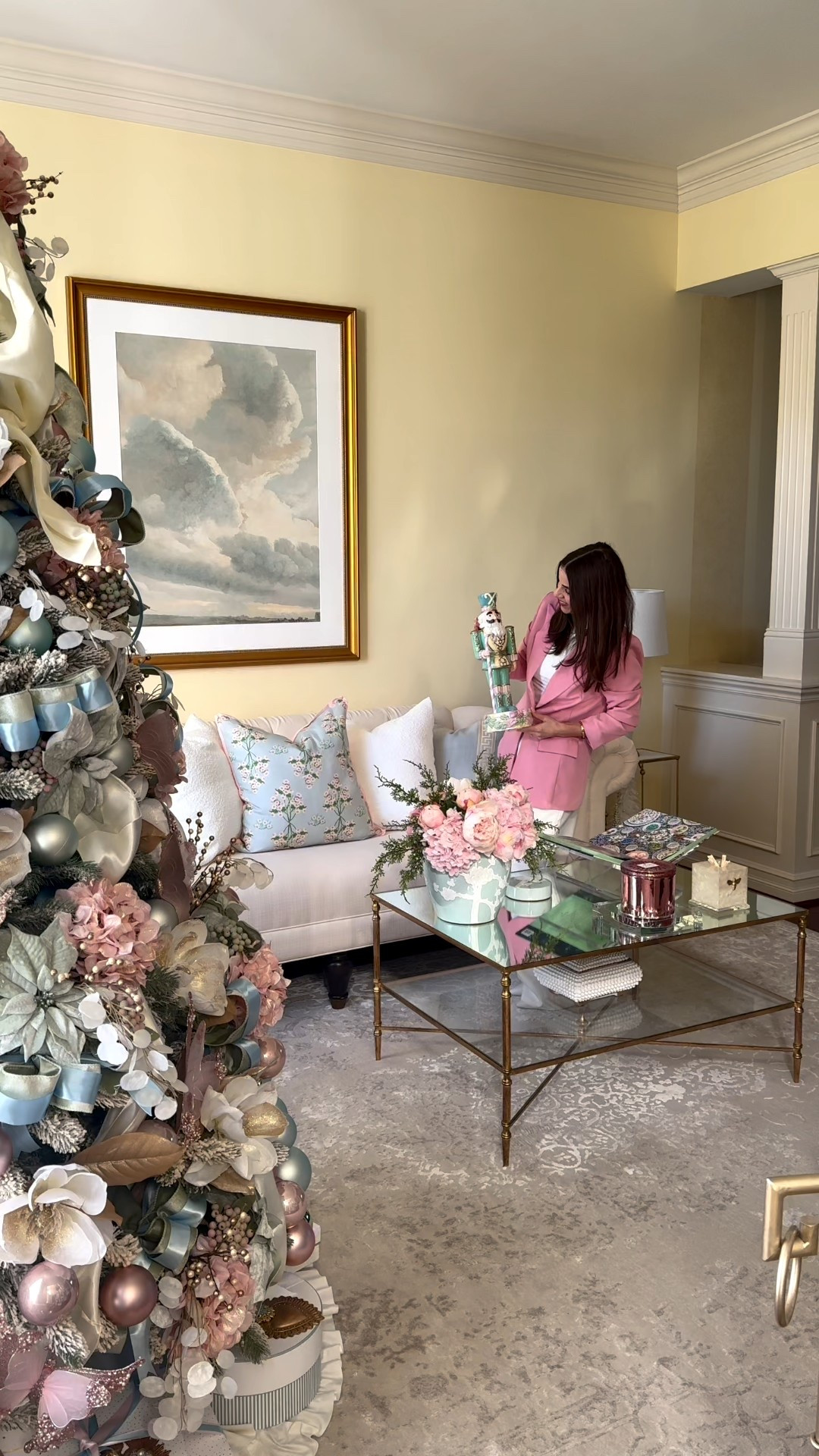 Shop my candy colored Christmas decor! 

Pastel Christmas, elegant Christmas, nutcracker decor, Christmas 2025, Christmas tree ideas, Christmas coffee table styling, pink Christmas, blue Christmas, pink candle, Voluspa, acrylic book stand, butterfly ornaments, pink throw pillows, blue throw pillows, pillow covers, blue ginger jar, pink hydrangeas, Fitz and Floyd 

#LTKGiftGuide #LTKHoliday #LTKHome