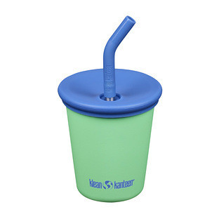Klean Kanteen 10 oz Straw-Lid Kid Cup Spring Bud | The Container Store