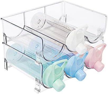 Amazon.com: Vtopmart Plastic Water Bottle Organizer, 2 Pack Stackable Bottle Holder Storage Rack ... | Amazon (US)