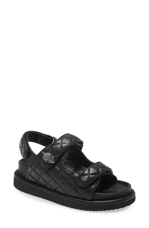 Kurt Geiger London Orson Sandal in Black Leather at Nordstrom, Size 8Us | Nordstrom