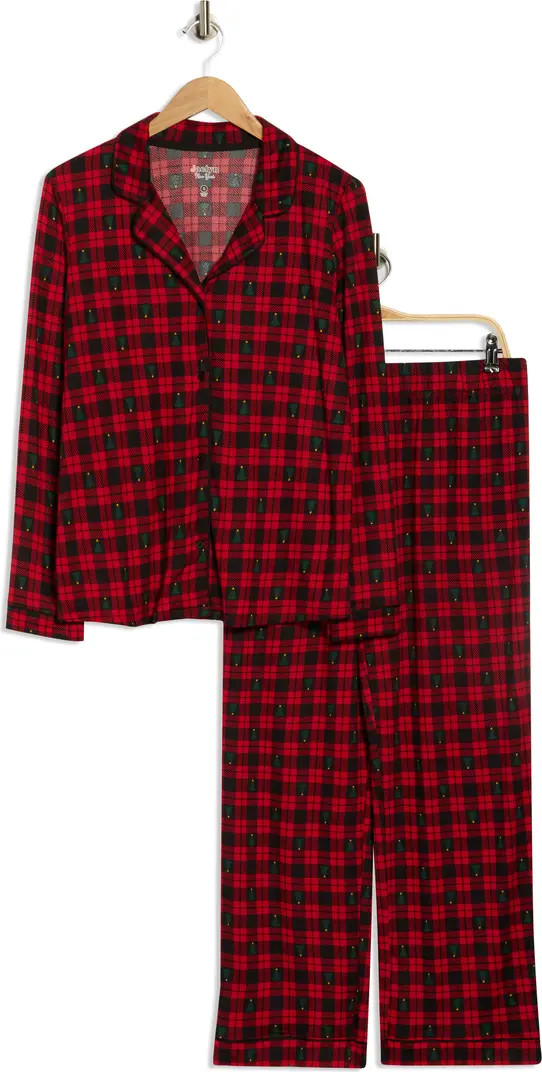 JACLYN Mom Matching Family Notch Collar Pajamas | Nordstromrack | Nordstrom Rack