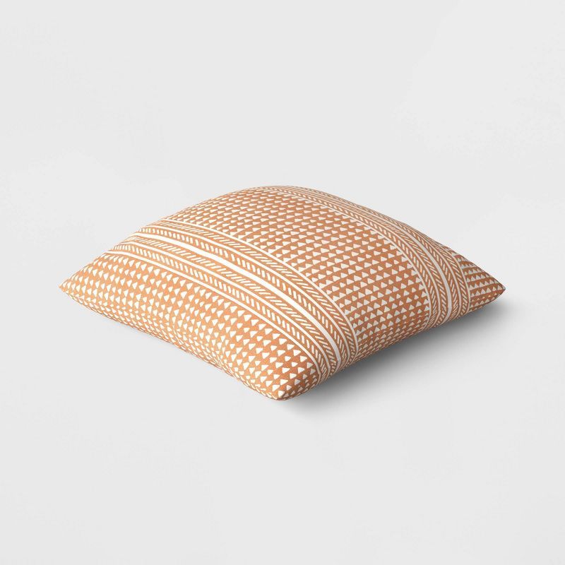 DuraSeason Fabric™ Outdoor Throw Pillow Ayleen Stripe Orange - Threshold™ | Target