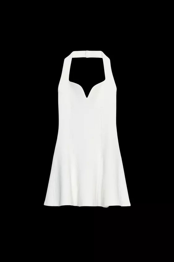 HALTER INTERLOCK SHORT DRESS | Zara UK