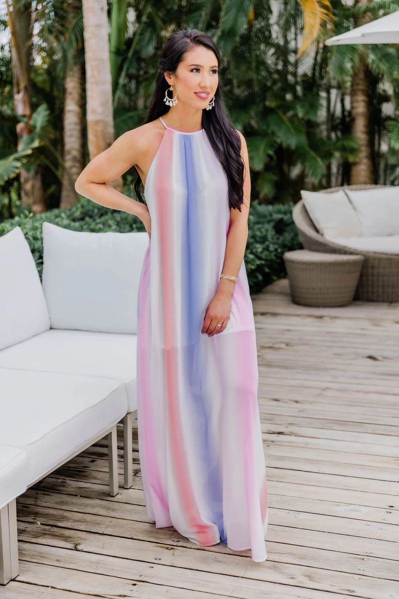 Dawn Daydreams Multicolor Ombre Maxi Dress FINAL SALE | The Pink Lily Boutique