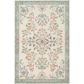 Oshawa Cream/Burnt Orange 5 ft. x 8 ft. Indoor Area Rug | The Home Depot