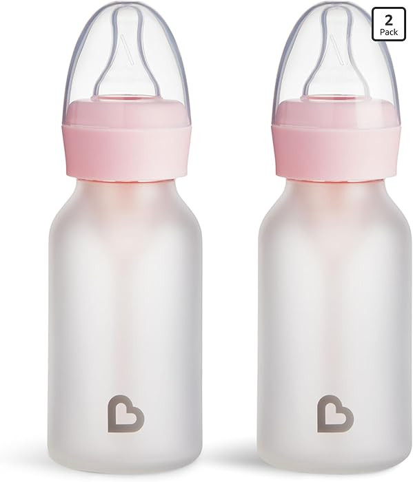 Munchkin Bond Silicone Coated Glass Baby Bottles - Anti-Colic Feeding System with Natural Feel Ni... | Amazon (US)