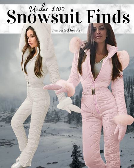 Amazon Snowsuit Finds Under $100 
Multiple Colors Available and keeps you warm and comfortable! I own both the pink and white but more colors are available!
ski suit, jumpsuit, winter style, winter outfit, snowsuit , ski trip looks, cold weather outfits 

#LTKunder100 #LTKstyletip #LTKSeasonal