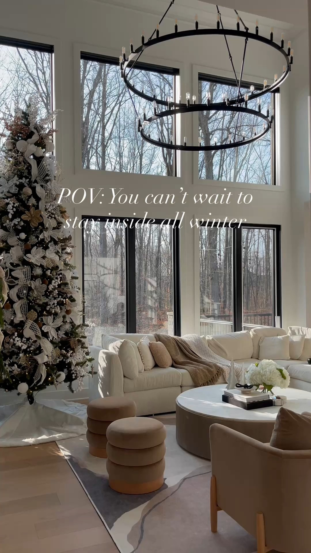 Cozy neutral holiday Christmas home. White Christmas decor inspo. 

#LTKHome #LTKSeasonal