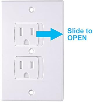 AUSTOR 12 Pack Baby Safety Wall Socket Plugs Electric Outlet Covers Baby Safety Self Closing Wall So | Amazon (US)