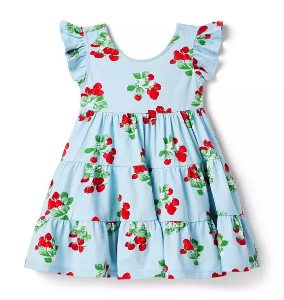 Strawberry Flutter Sleeve Dress | Janie and Jack