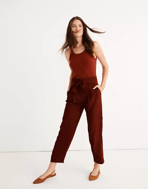 Drapey Paperbag Pants | Madewell