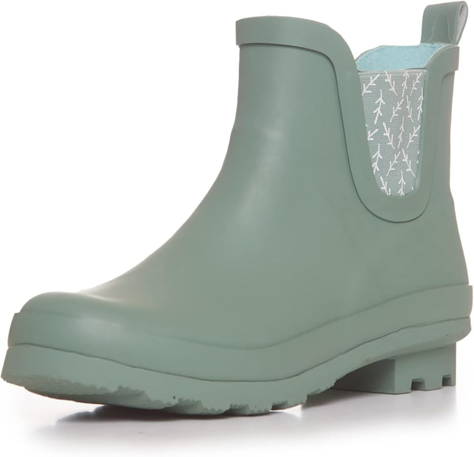 Laura Ashley Women's Waterproof Mid Cut Ankle Rain Boots | Amazon (US)