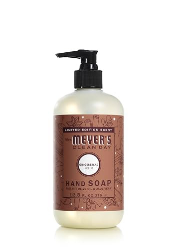 MRS. MEYER'S CLEAN DAY Liquid Hand Soap, Limited Edition Gingerbread Scent, 12.5 Ounce Bottle | Amazon (US)