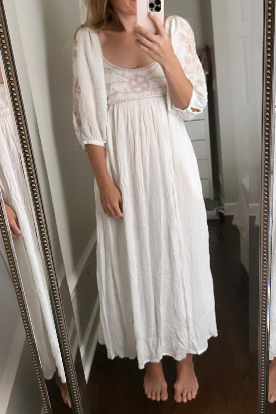 Ordered this to try for palm beach! Would be great as a coverup or as a dress. It’s sheer so needs a slip! Blush embroidery is really pretty. Color is listed as ivory but it’s white! 

Free people
Amazon
Revolve
Resort
Beach dress


#LTKSeasonal #LTKfindsunder100 #LTKover40