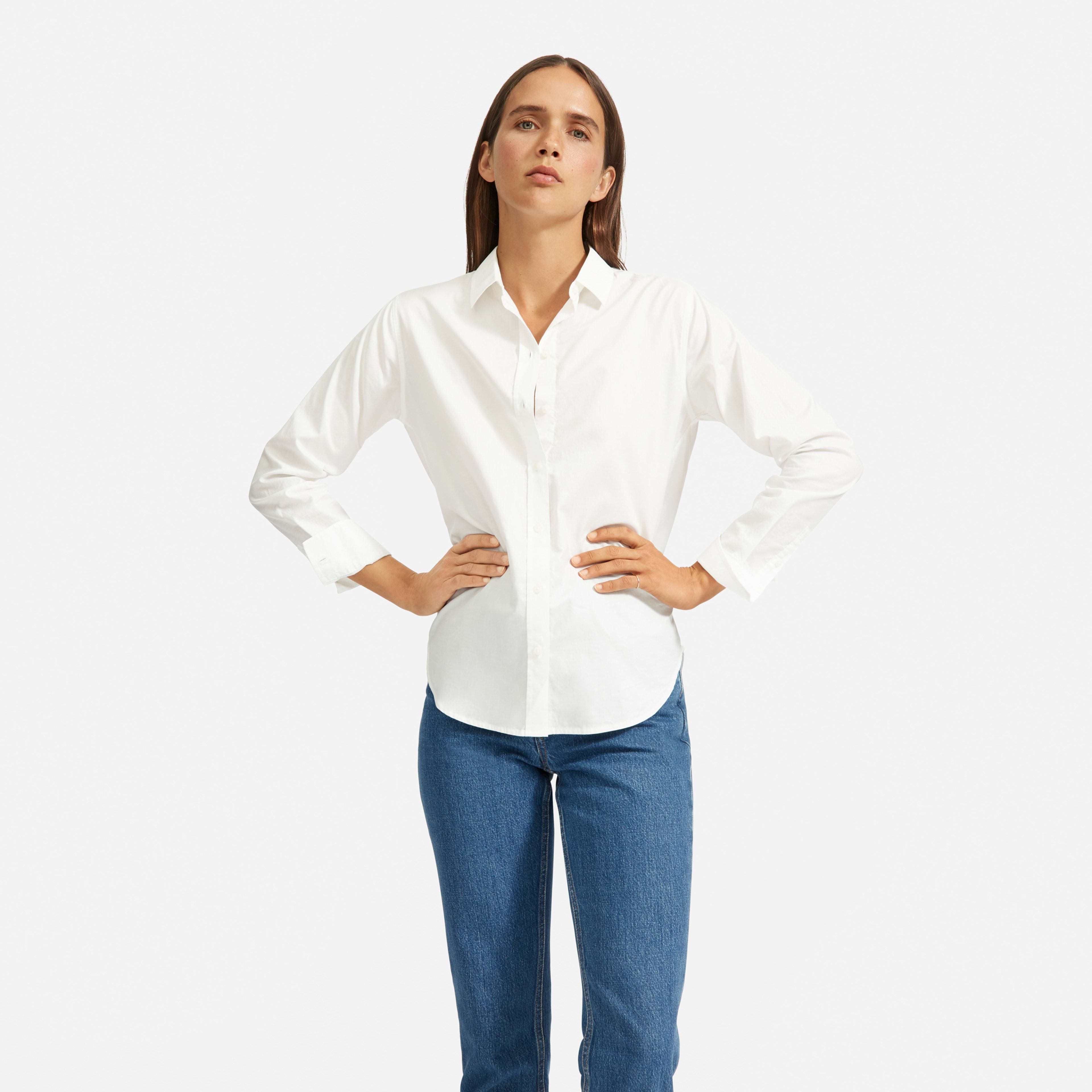 The Silky Cotton Relaxed Shirt | Everlane