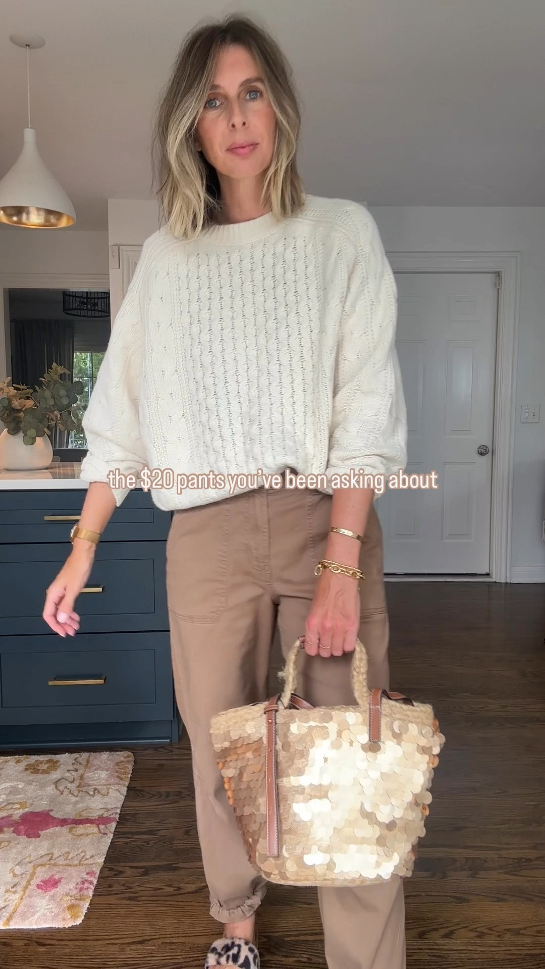 i am LOVING these $20 pants!! the tan color is soooo good, the material is soft and they fit really well. fall essential right here, people! 👌 

wearing the small in both the pants and sweater. 🤍🤎

zara bag linked on my insta. ✨

#effortlessstyle #styleover40 #walmartstyle #fallstyle 

effortless style + daily outfit inspo for over 40s. are you trying to rediscover your style, i got you. want to elevate your everyday looks, i got you. want easy, effortless style, i got you! come follow me @houseofmagpye 🫶

#LTKFindsUnder50 #LTKStyleTip #LTKOver40