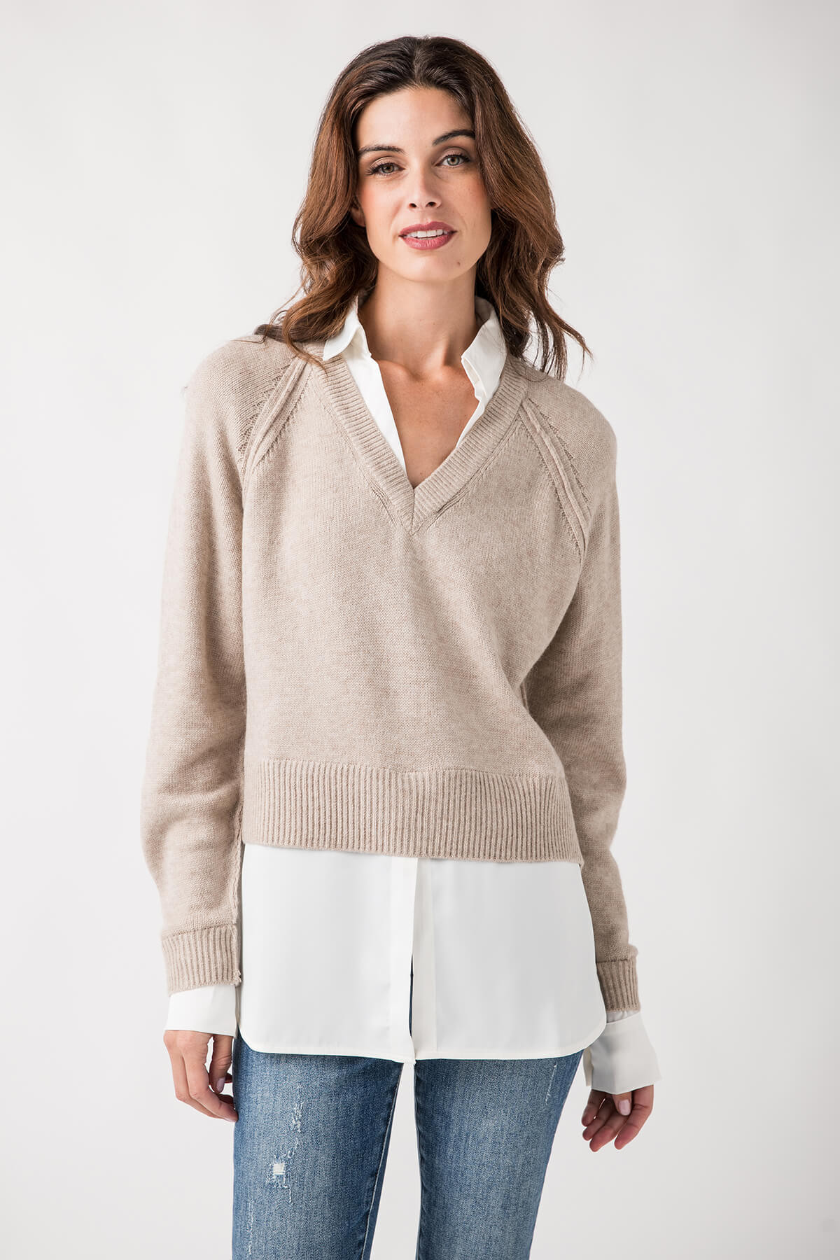 Elan Sweater Long Sleeve Shirt Combo | Social Threads