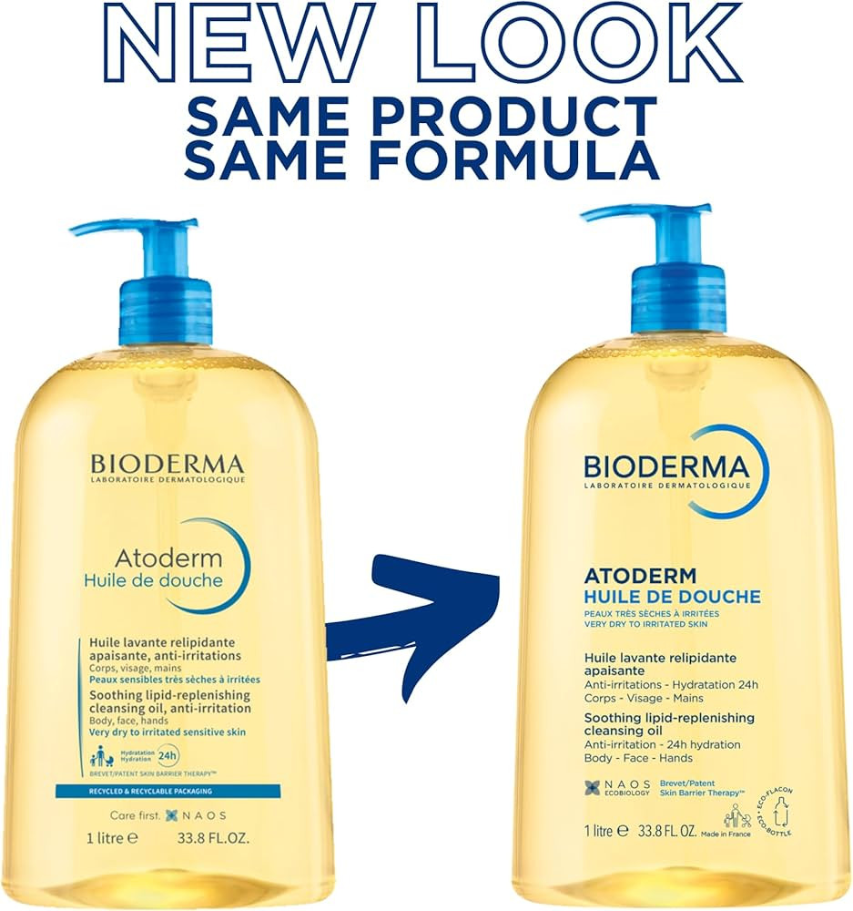 Bioderma Atoderm Shower Oil, Cleansing Oil For Face & Body, Nourishing Cleansing Oil For Dry to A... | Amazon (US)