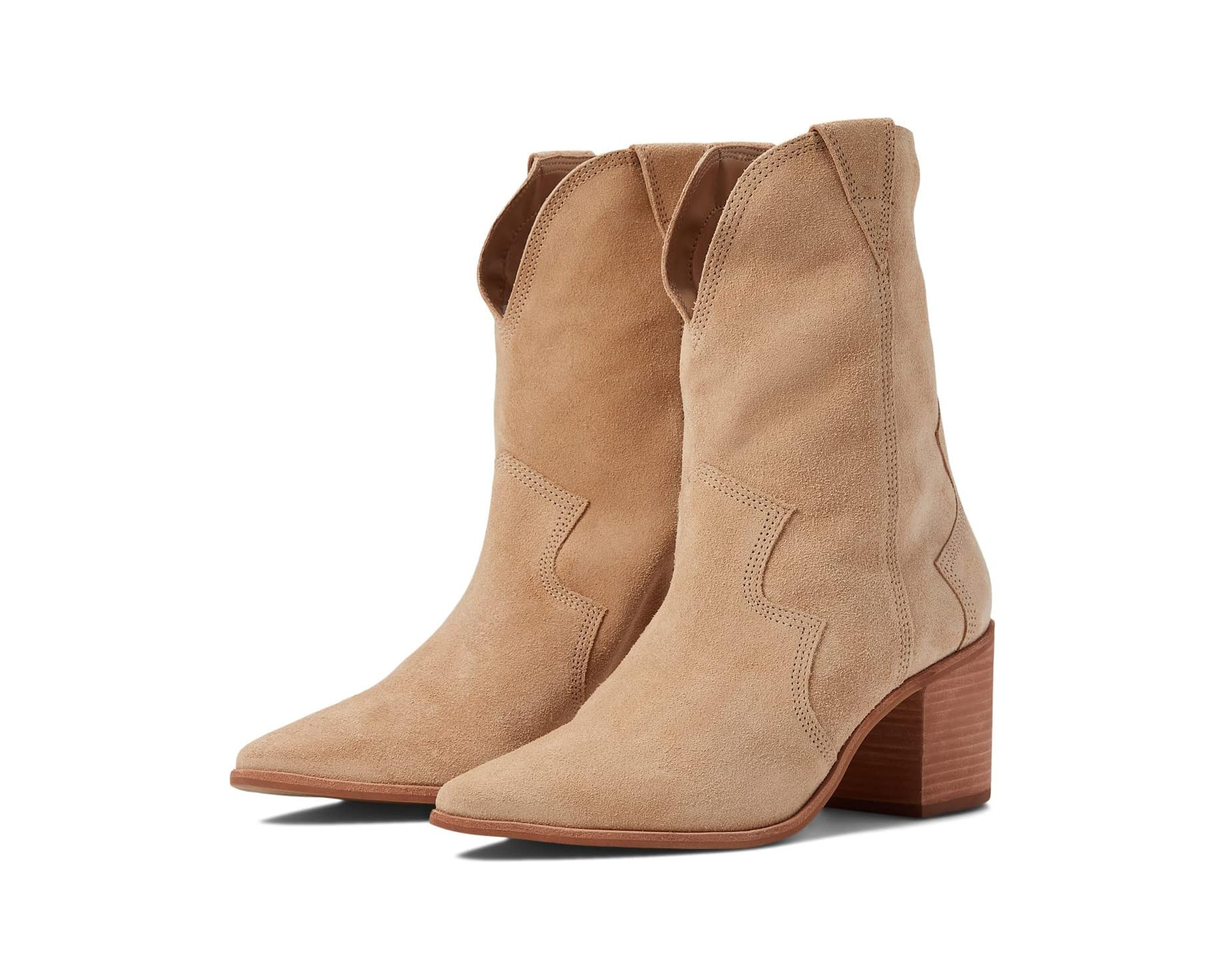 KAANAS Porto Cowboy Bootie w/ Stitching | Zappos