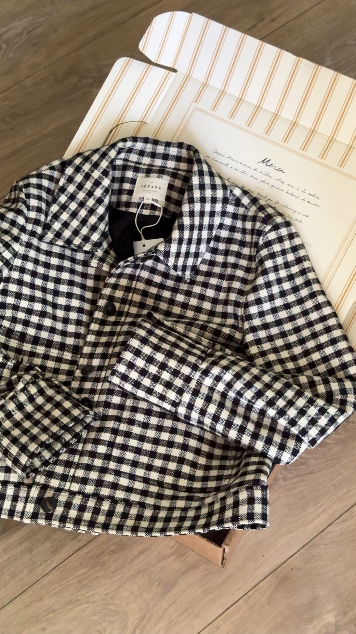 New fall find from sezane! | sezane find, sezane fall, sezane jacket, fall jackets, checkered jacket, cropped jacket, fall outfits, Sezane haul 

#LTKPetite #LTKSeasonal