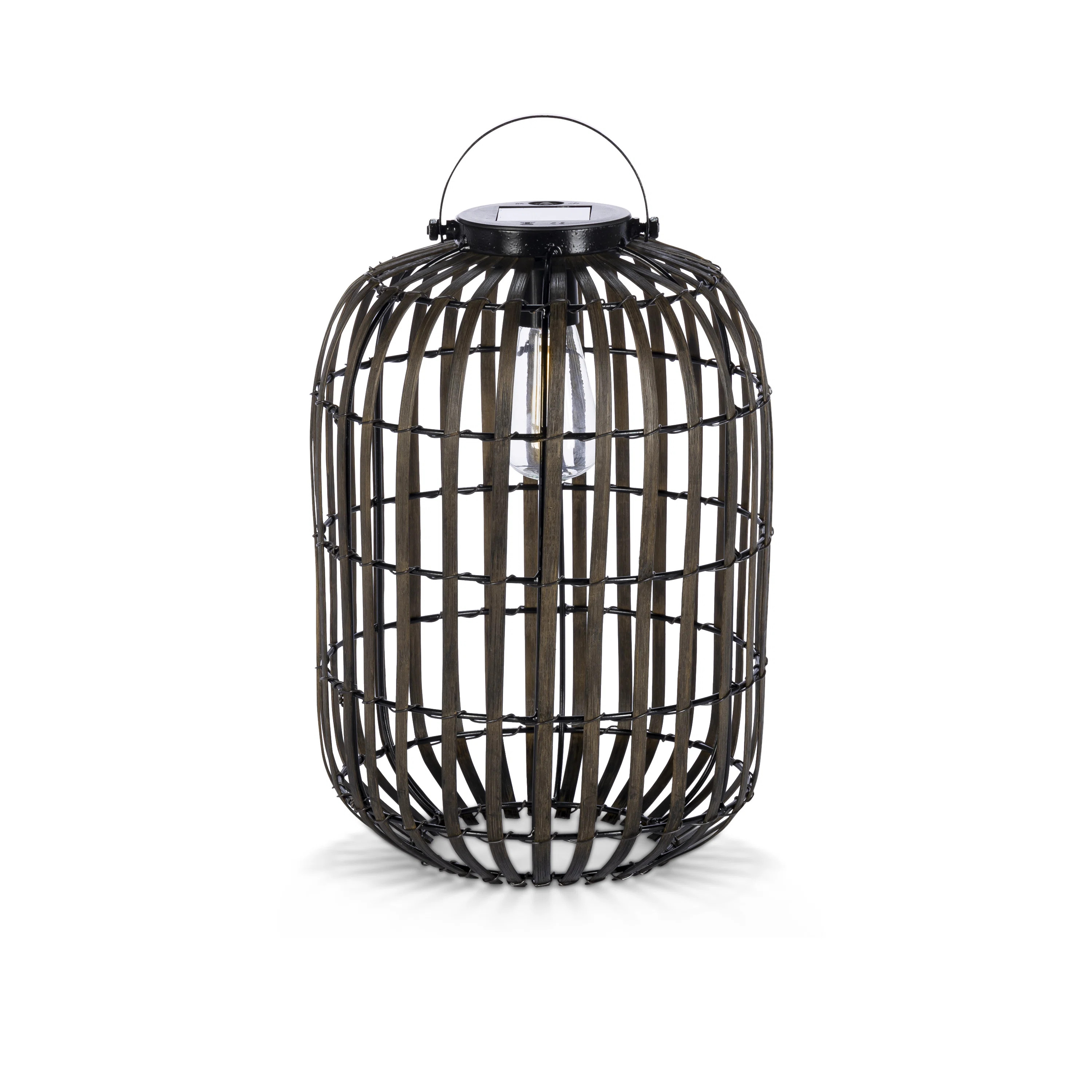 13-Inch Solar-Powered Willow Lantern – Decorative Outdoor Garden Light with E27 LED Bulb and Na... | Wayfair North America