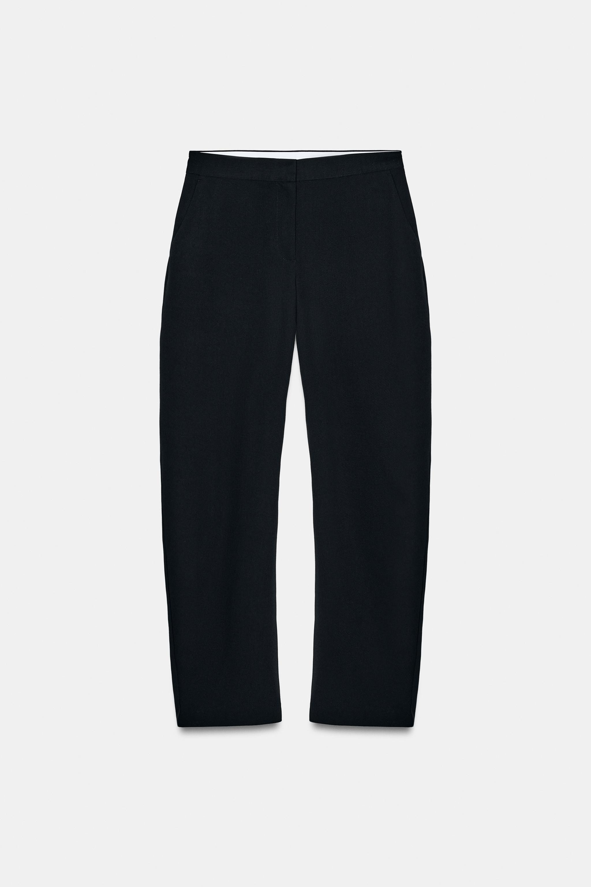 HIGH-WAIST BARREL TROUSERS | Zara UK