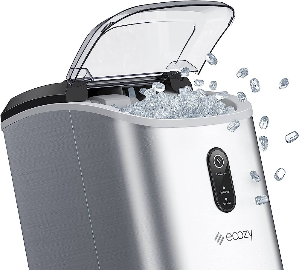 ecozy Nugget Ice Maker Countertop - Chewable Pellet Ice Cubes, 33 lbs Daily Output, Stainless Ste... | Amazon (US)